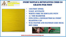 Inert Replica 100 ft roll Detonating Cord (X-Ray Accurate)