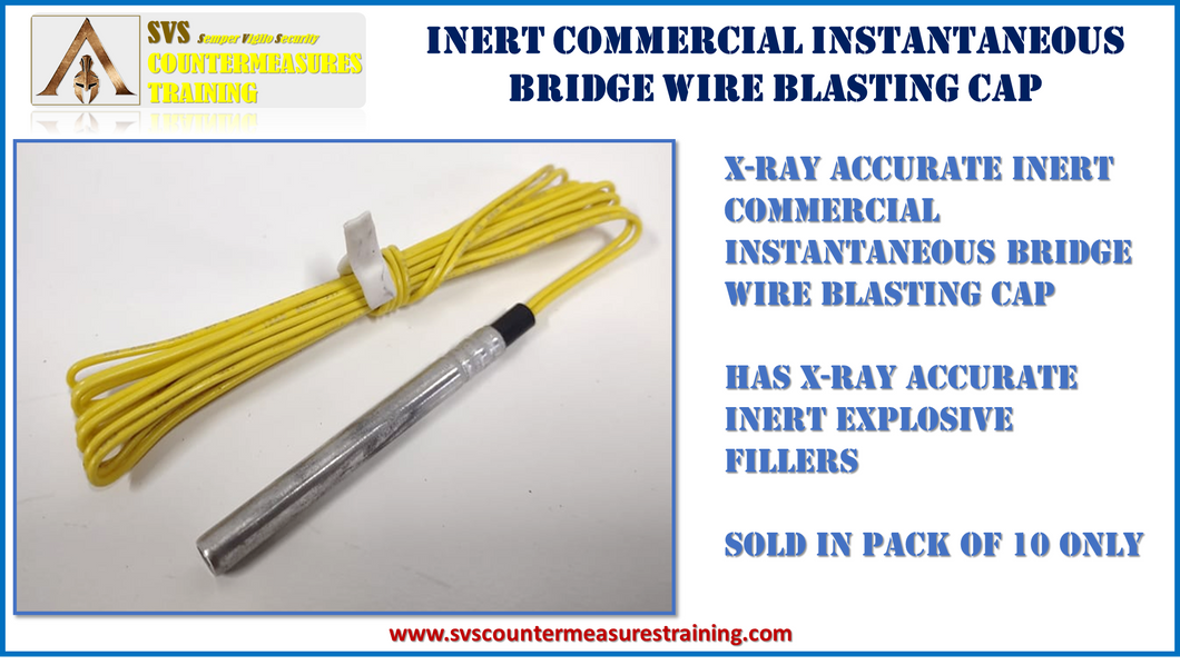 Inert Replica Instantaneous Bridge Wire Detonator Blasting Cap x-ray correct.