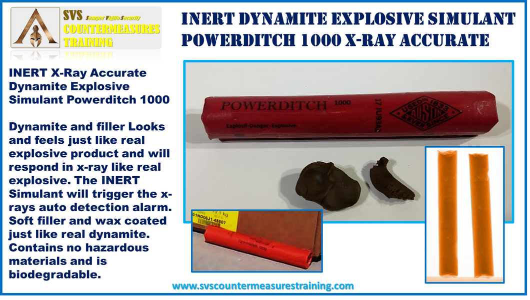 Inert Dynamite Explosive Simulant Powerdicth 1000 x-ray