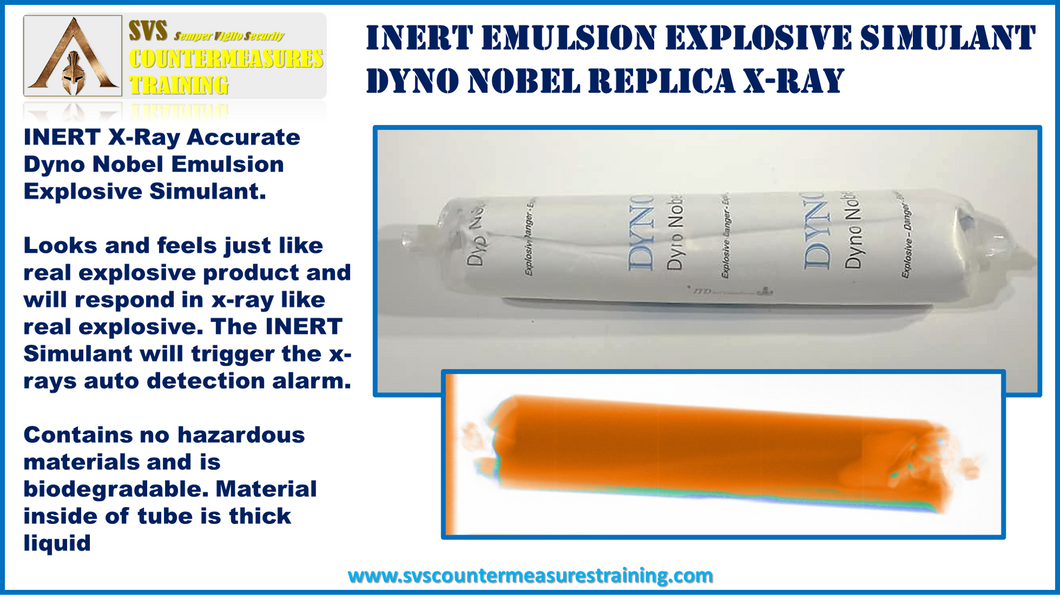 INERT Emulsion Tube Dyno Nobel Explosive X-Ray Accurate Explosive Simulant