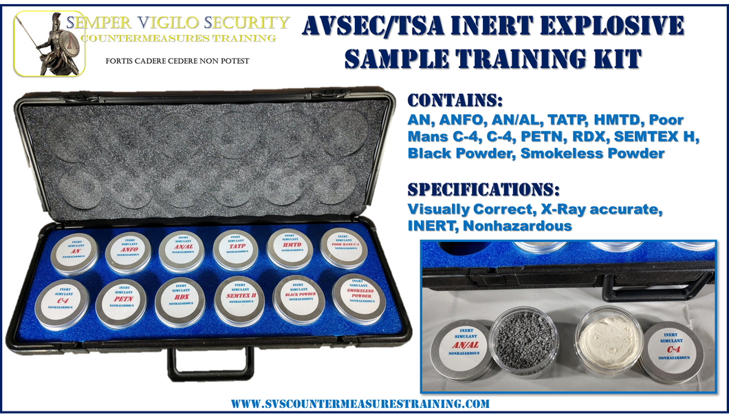 INERT Explosives Sample Kit