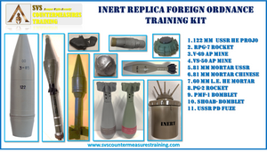 Inert Replica Foreign Ordnance Training Kit