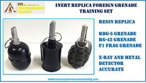 Inert Replica Foreign hand Grenade Set