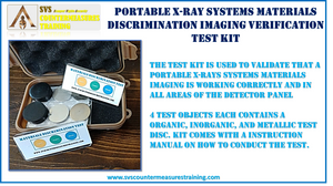 Material Discrimination test set for portable x-rays