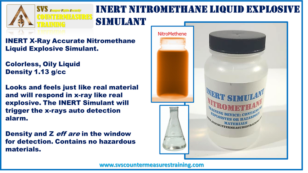 Inert Nitromethane Liquid  X-Ray Accurate Explosive Simulant