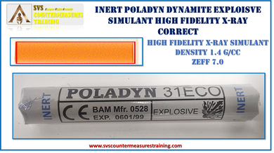 Inert Dynamite Explosive High Fidelity Simulant POLADYN