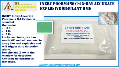 Inert Poor-mans C-4 HME  X-Ray Accurate Explosive Simulant