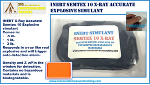 INERT Semtex 10 X-Ray Accurate Explosive Simulant