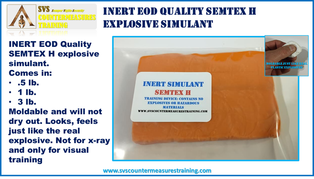 INERT Semtex H Explosive Simulant EOD