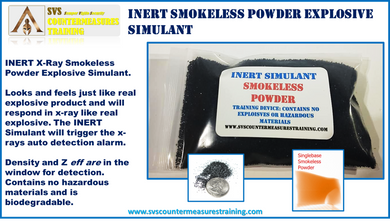 INERT Smokeless Powder Explosive X-Ray Accurate Explosive Simulant