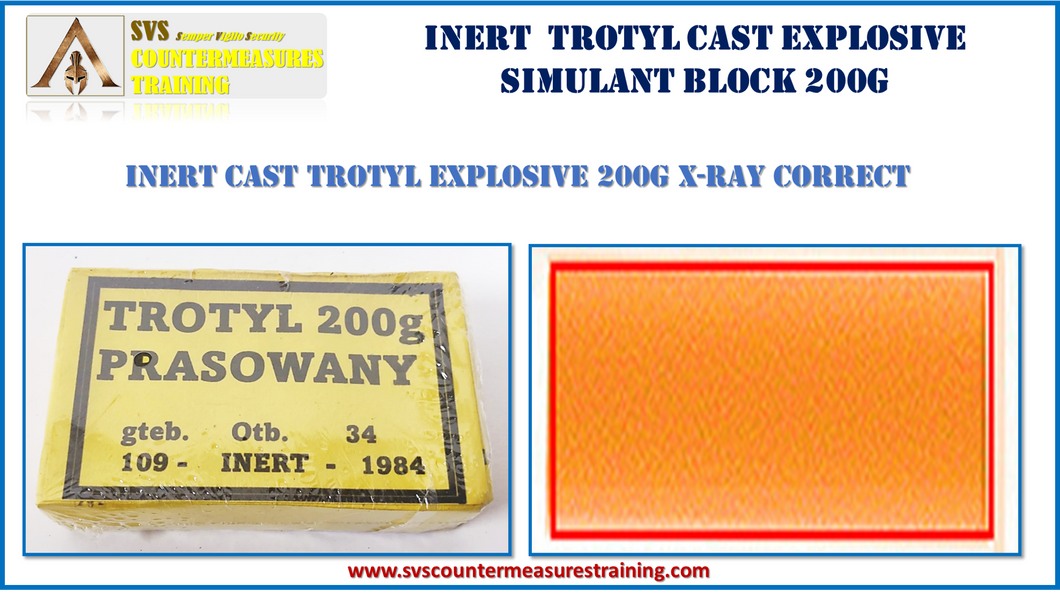 Inert Trotyl 200g Explosive simulant